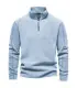 [EUR XL 85-95kg HD08-LightBlue] AIOPESON marque qualité épaissir chaud polaire veste pour homme