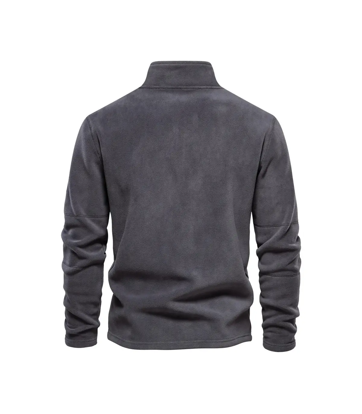 [EUR M 65-75kg HD08-DarkGrey] AIOPESON marque qualité épaissir chaud polaire veste pour hommes 