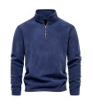 [EUR S 55-65kg HD08-navy] AIOPESON brand high quality thick warm fleece jacket for men ferm