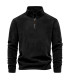 [EUR XXL 95-105kg HD08-Black] AIOPESON marque qualité épaissir chaud polaire veste pour hommes 