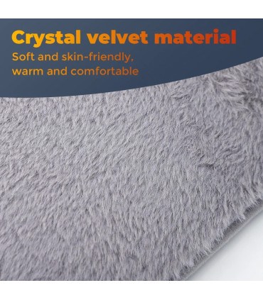 [Feet Warmer A] Chauffe-mains électrique Portable USB, Rechargeable, en peluche, réutilisable, 