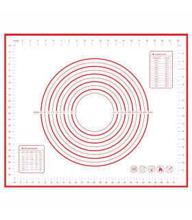 [1pc 50 60cm] Polymères de pâte à pétrir en silicone, gadgets de cuisson pour pizza et gâteau, 
