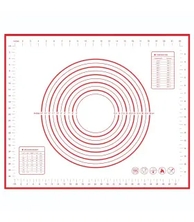 [1pc 50 60cm] Polymères de pâte à pétrir en silicone, gadgets de cuisson pour pizza et gâteau, 