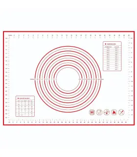 [1pc 50 70cm] Polymères de pâte à pétrir en silicone, gadgets de cuisson pour pizza et gâteau, 