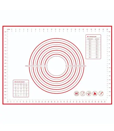 [1pc 50 70cm] Polymères de pâte à pétrir en silicone, gadgets de cuisson pour pizza et gâteau, 