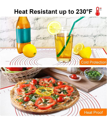 [1pc 50 70cm] Polymères de pâte à pétrir en silicone, gadgets de cuisson pour pizza et gâteau, 