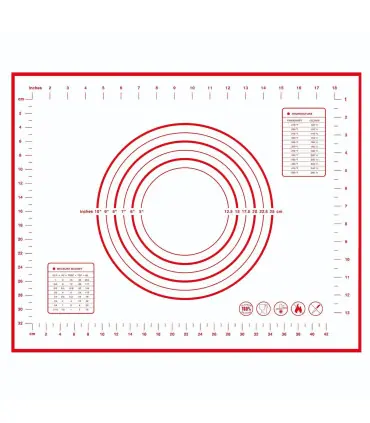 [1pc 40 50cm] Polymères de pâte à pétrir en silicone, gadgets de cuisson pour pizza et gâteau, 