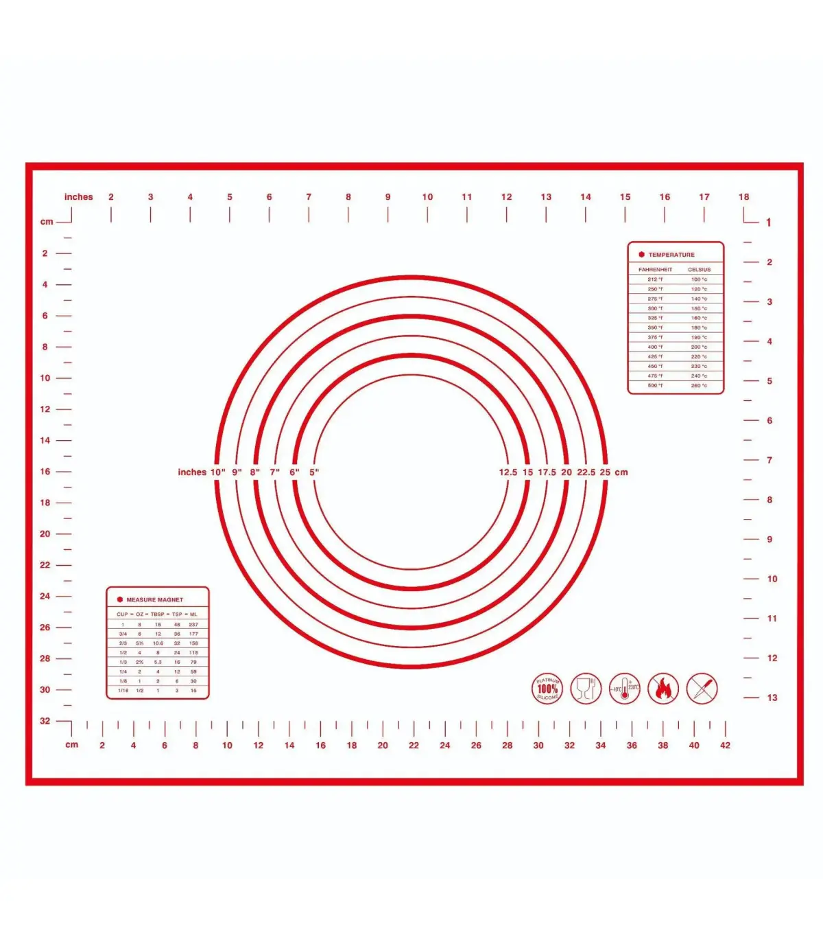 [1pc 40 50cm] Polymères de pâte à pétrir en silicone, gadgets de cuisson pour pizza et gâteau, 