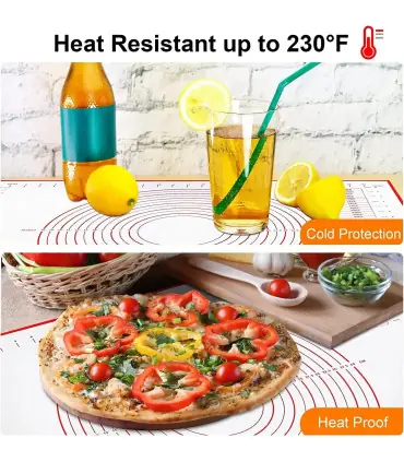 [1pc 40 50cm] Polymères de pâte à pétrir en silicone, gadgets de cuisson pour pizza et gâteau, 