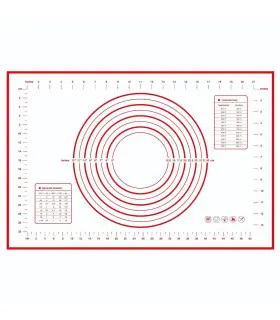 [1pc 40 60cm] Polymères de pâte à pétrir en silicone, gadgets de cuisson pour pizza et gâteau, 