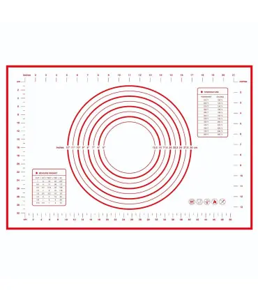[1pc 40 60cm] Polymères de pâte à pétrir en silicone, gadgets de cuisson pour pizza et gâteau, 
