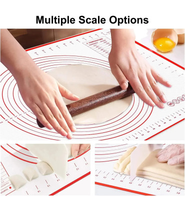 [1pc 40 60cm] Polymères de pâte à pétrir en silicone, gadgets de cuisson pour pizza et gâteau, 