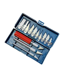 [Dark blue 13pcs] Couteau à découper en métal 13 en 1, Style stylo, sceau artistique, coupe man
