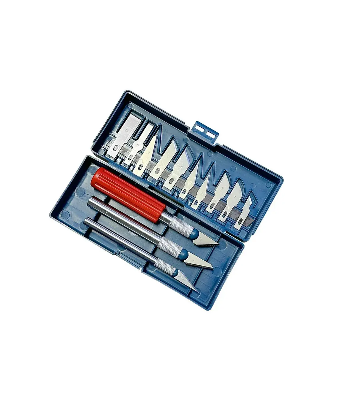 [Dark blue 13pcs] Couteau à découper en métal 13 en 1, Style stylo, sceau artistique, coupe man