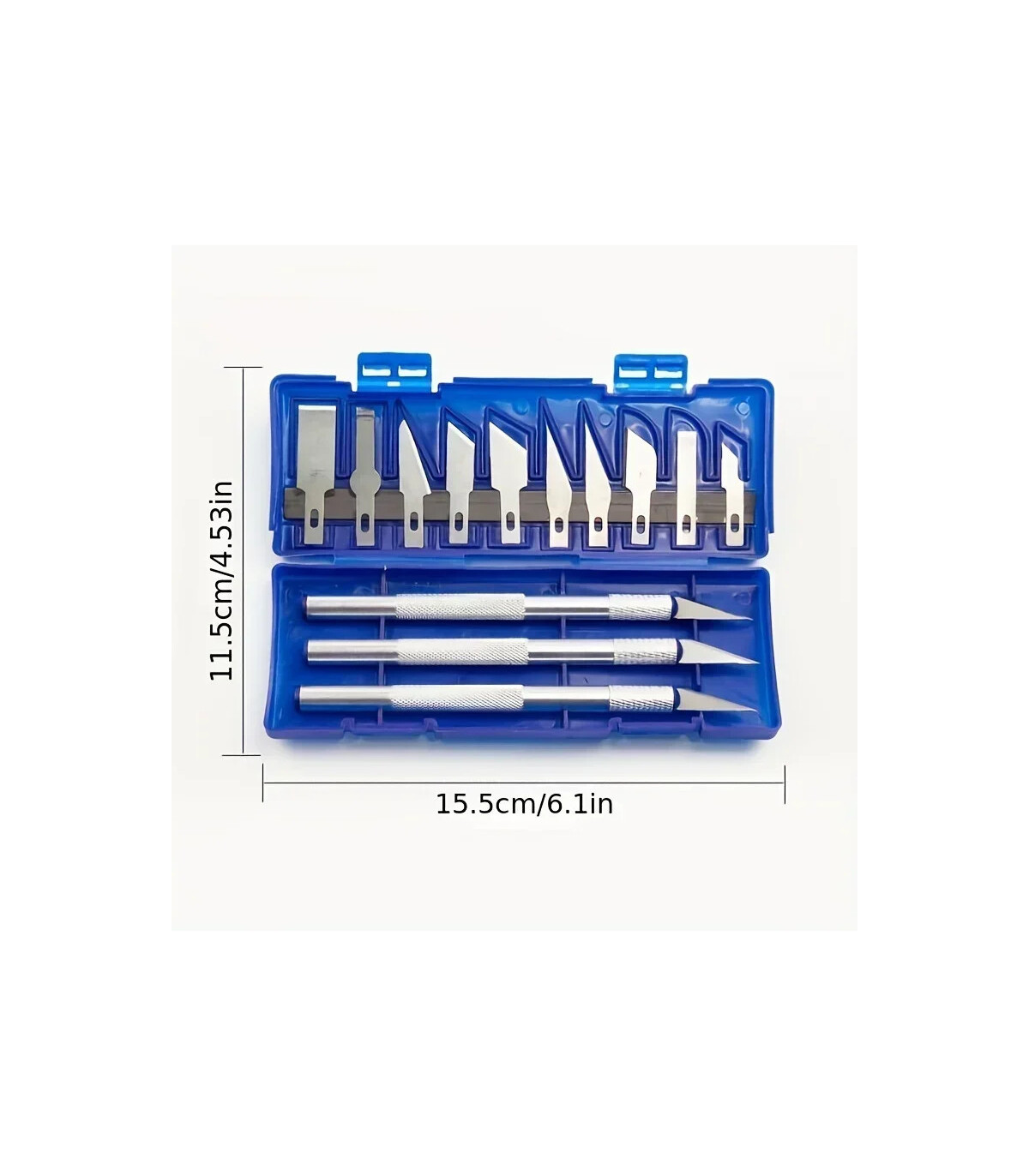 [BLUE 13PCS] Couteau à découper en métal 13 en 1, Style stylo, sceau artistique, coupe manuelle