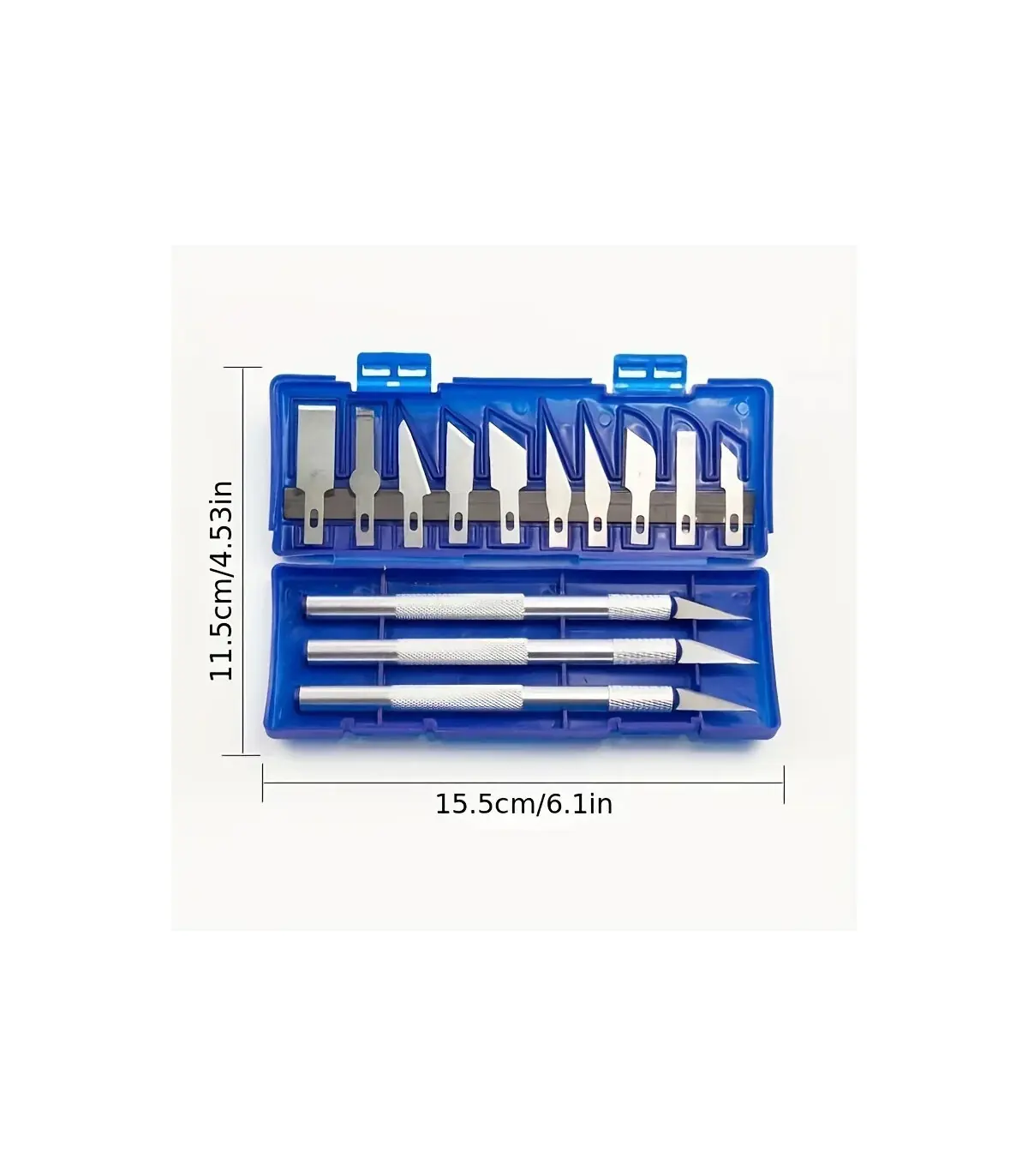 [BLUE 13PCS] Couteau à découper en métal 13 en 1, Style stylo, sceau artistique, coupe manuelle