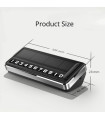 [Black] Plaque d'immatriculation de téléphone solaire pour voiture, éclairage Led, carte de sta