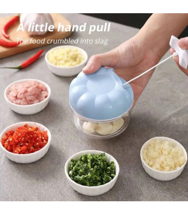 [1PCS1] 1pc bleu/rose manuel ail masher main tirer cuisine ménage Type ail mélangeur braisé ail