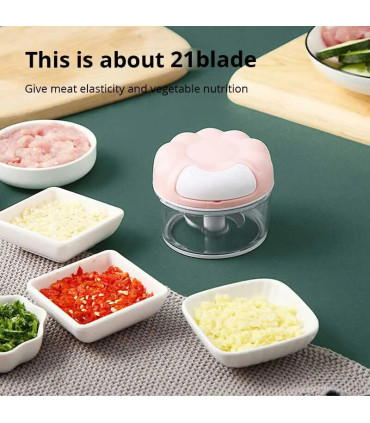 [1PCS1] 1pc bleu/rose manuel ail masher main tirer cuisine ménage Type ail mélangeur braisé ail