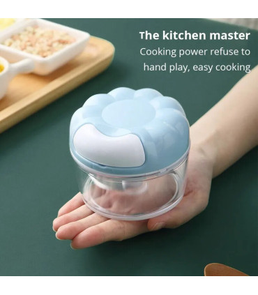 [1PCS1] 1pc bleu/rose manuel ail masher main tirer cuisine ménage Type ail mélangeur braisé ail