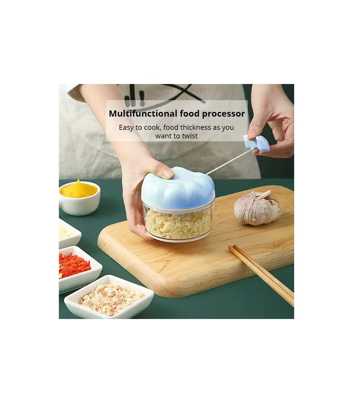 [1PCS] 1pc bleu/rose manuel ail masher main tirer cuisine ménage Type ail mélangeur braisé ail 