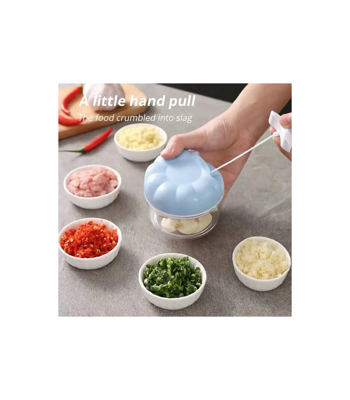 [1PCS] 1pc bleu/rose manuel ail masher main tirer cuisine ménage Type ail mélangeur braisé ail 