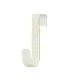 [White 1pcs] Crochet métallique en forme de S pour porte d\'armoire, support suspendu pour Gadge