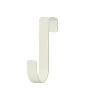[White 1pcs] Crochet métallique en forme de S pour porte d\'armoire, support suspendu pour Gadge
