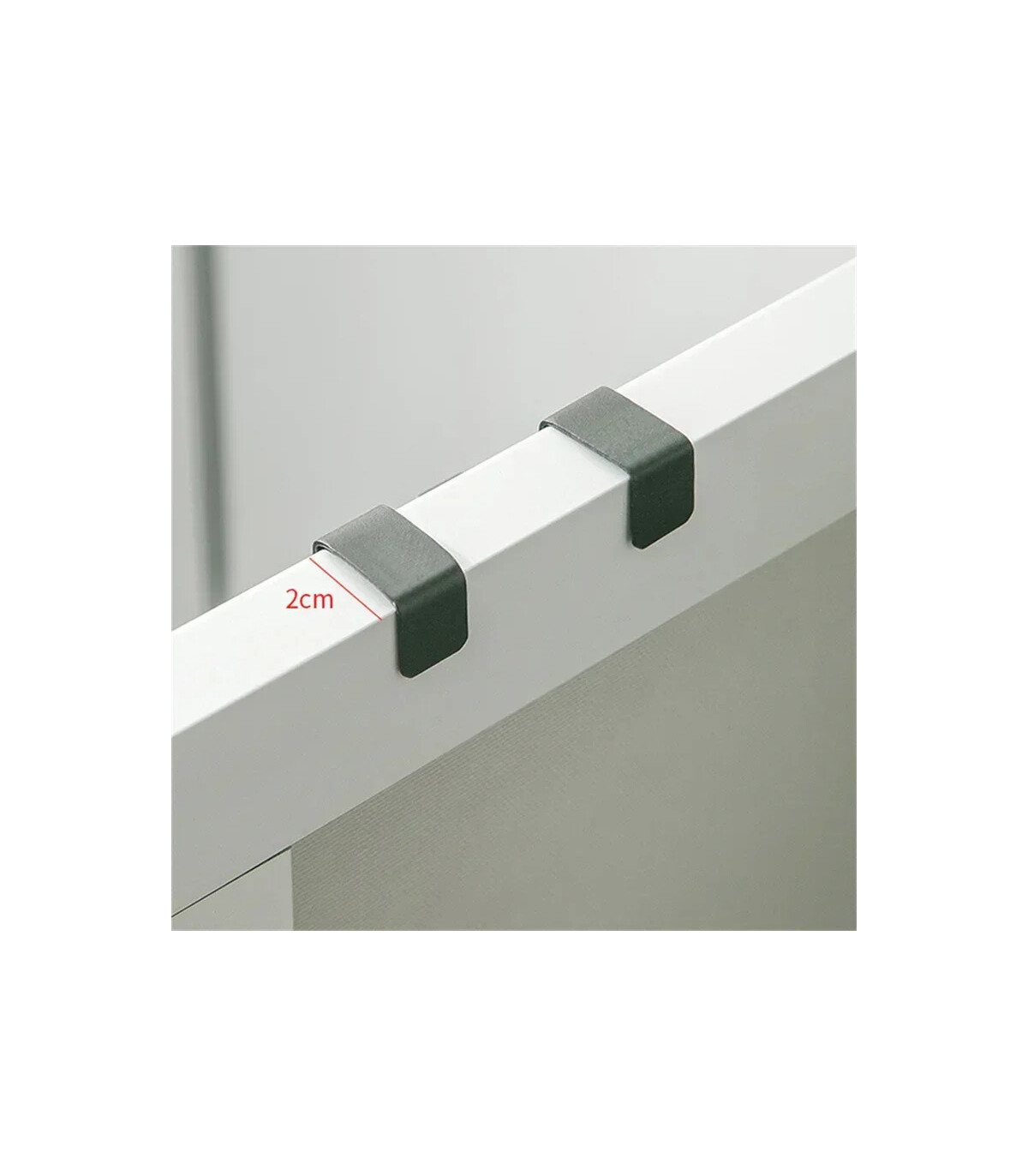 [White 1pcs] Crochet métallique en forme de S pour porte d\'armoire, support suspendu pour Gadge