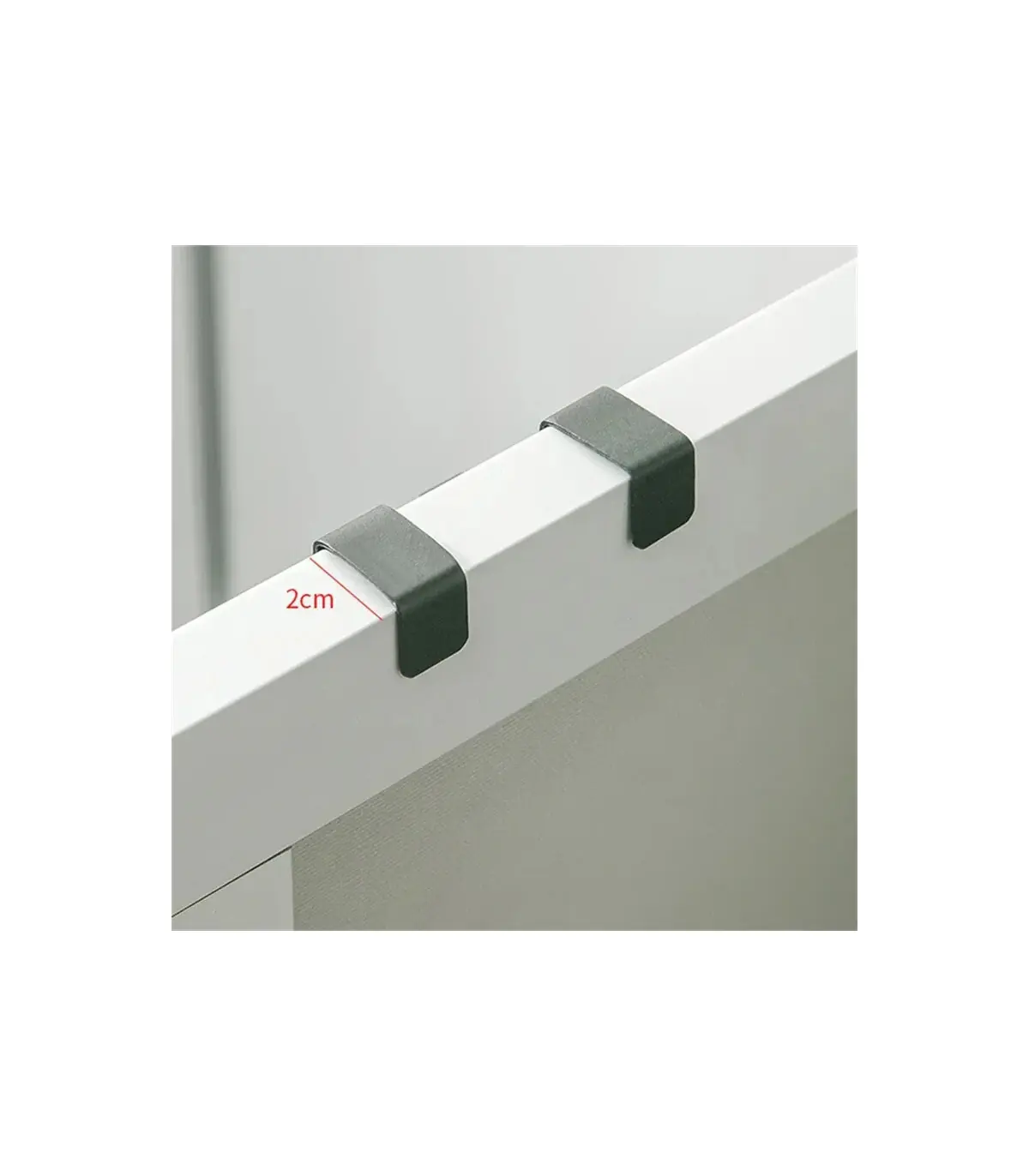 [Black 2pcs] Crochet métallique en forme de S pour porte d\'armoire, support suspendu pour Gadge