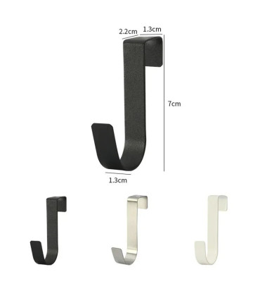 [Silver 1pcs] Crochet métallique en forme de S pour porte d\'armoire, support suspendu pour Gadg
