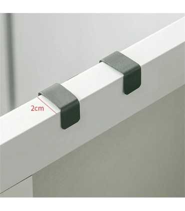 [Silver 1pcs] Crochet métallique en forme de S pour porte d\'armoire, support suspendu pour Gadg