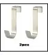 [Silver 2pcs] Crochet métallique en forme de S pour porte d\'armoire, support suspendu pour Gadg