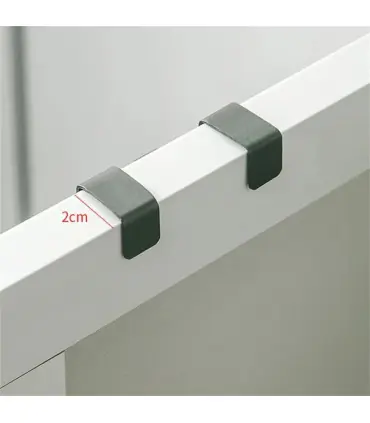 [Silver 2pcs] Crochet métallique en forme de S pour porte d\'armoire, support suspendu pour Gadg