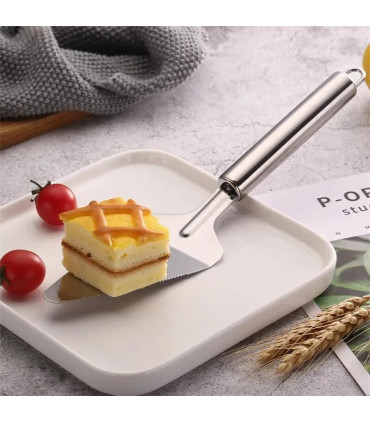 [Silver A] Couteau à pizza en acier inoxydable, outils à gâteaux, ciseaux à roues, gadgets de c