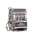 [Silver] Mini machine à sous de jeu avec porte-clés, gadget anti-stress, porte-clés de jeu amus