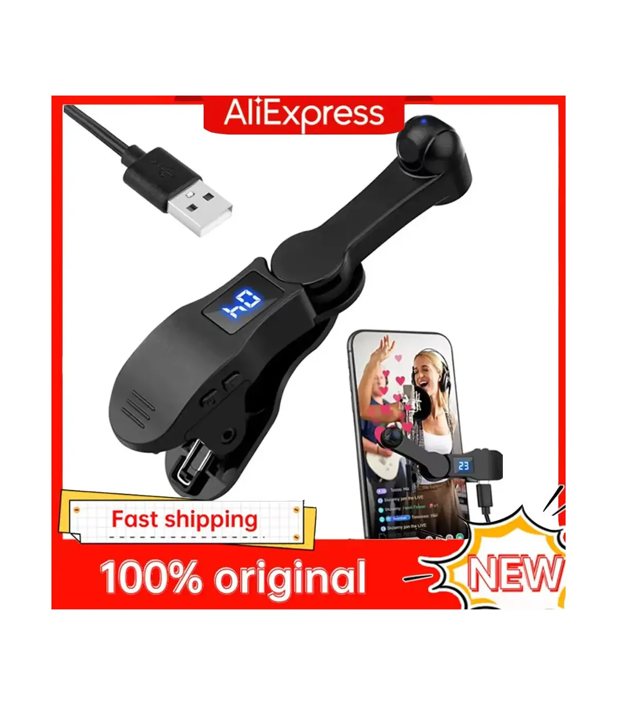 [Rose] Clicker d\'écran automatique pour applications de téléphone intelligent, Gadget de diffus