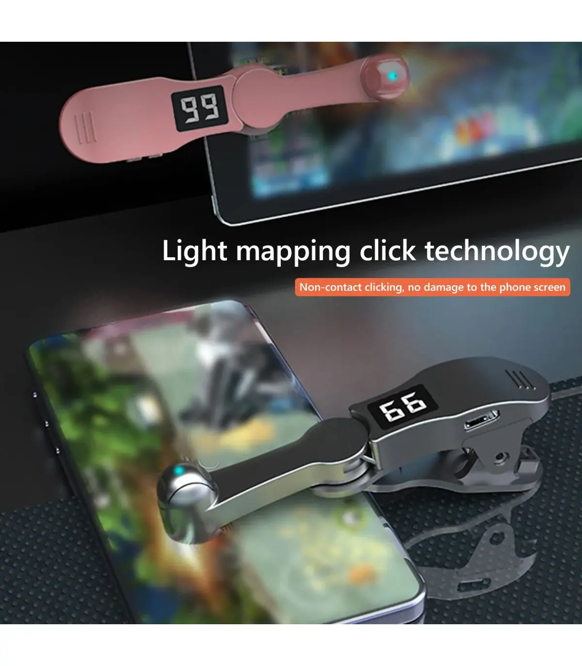 [Rose] Clicker d\'écran automatique pour applications de téléphone intelligent, Gadget de diffus