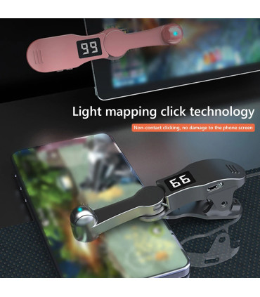 [Black] Clicker d\'écran automatique pour applications de téléphone intelligent, Gadget de diffu