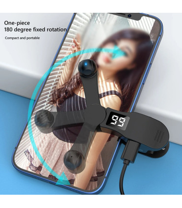 [Black] Clicker d\'écran automatique pour applications de téléphone intelligent, Gadget de diffu