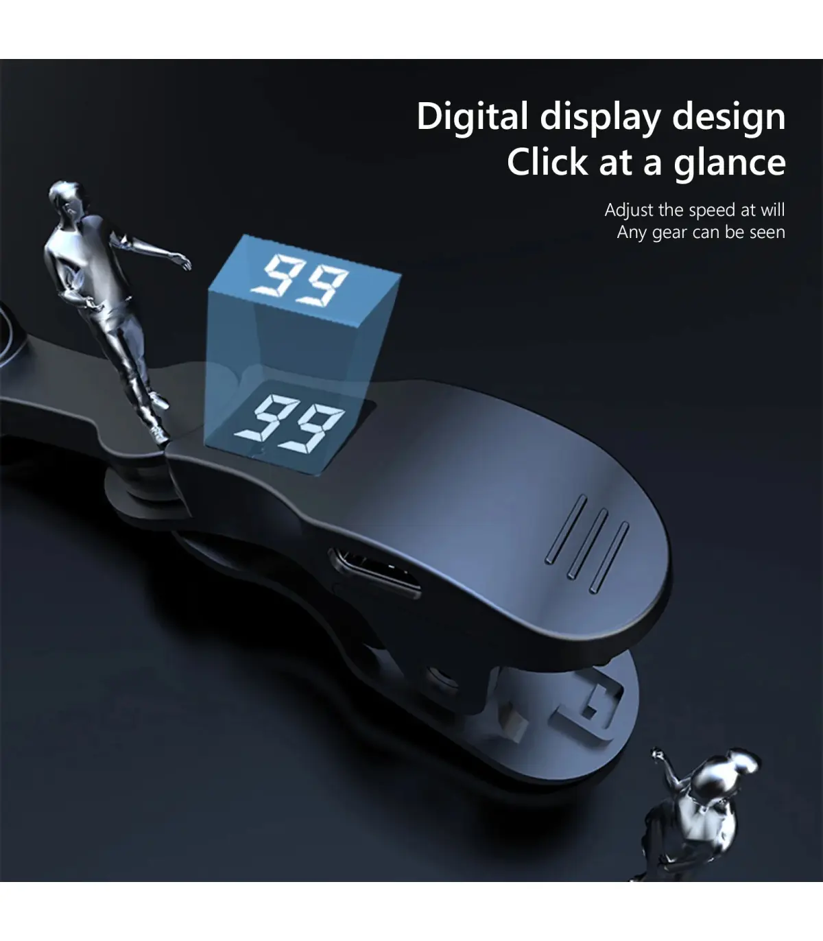 [Black] Clicker d\'écran automatique pour applications de téléphone intelligent, Gadget de diffu