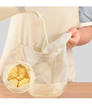 [White] Gaze de coton réutilisable, articles de cuisine, Tofu, fromage, tissu filtrant, beurre,