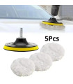 [4in-5pcs] 5 pieces 3/4/5 inch car polishing pad set polishing gadgets