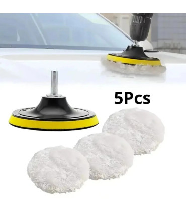 [3in-5pcs] 5 pièces 3/4/5 pouces ensemble de polissage Gadgets de voiture tampon de polissage d