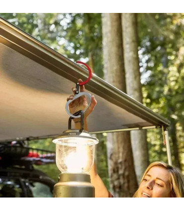 [Red] Boucle d\'alpinisme en alliage d\'aluminium, Camping randonnée voyage sac à dos Gadget d\'es