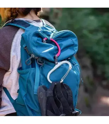 [Red] Boucle d\'alpinisme en alliage d\'aluminium, Camping randonnée voyage sac à dos Gadget d\'es