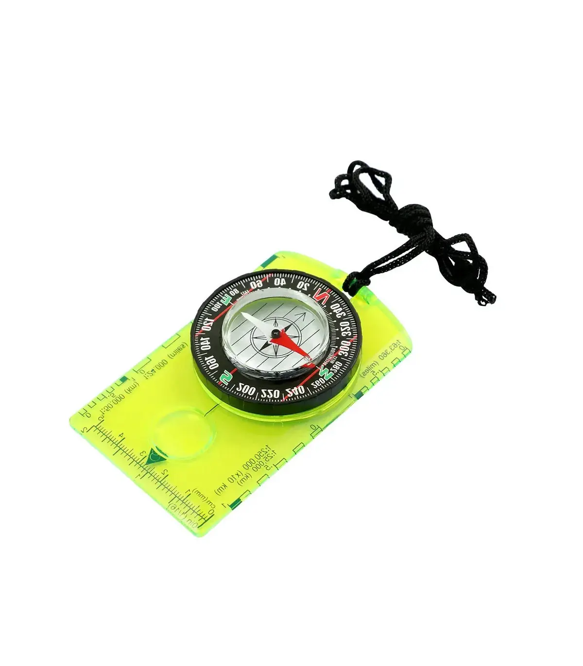 [Green CHINA] Boussole d\'orientation étanche pour la lecture de cartes, plaque de base, randonn