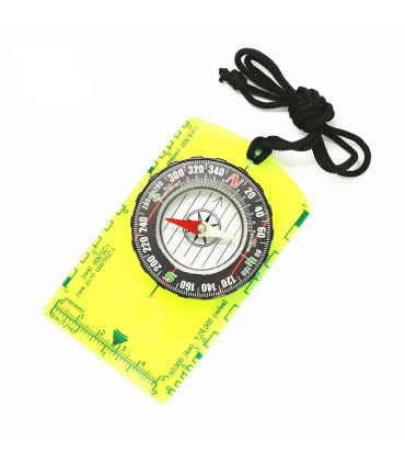 [Green CHINA] Boussole d\'orientation étanche pour la lecture de cartes, plaque de base, randonn