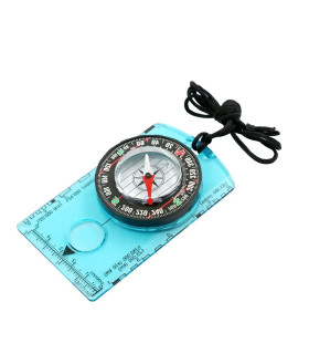 [Blue CHINA] Boussole d\'orientation étanche pour la lecture de cartes, plaque de base, randonné