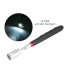 [1Pcs] Ensemble d\'outils de ramassage magnétique télescopique, miroir d\'inspection, lampe de po